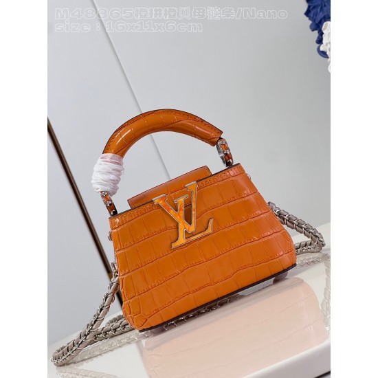 LV Capucines Mini   Size: 21 x 14 x 8 CM