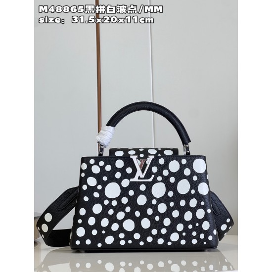 LV Capucines GM   Size: 31.5 X 20 X 11CM