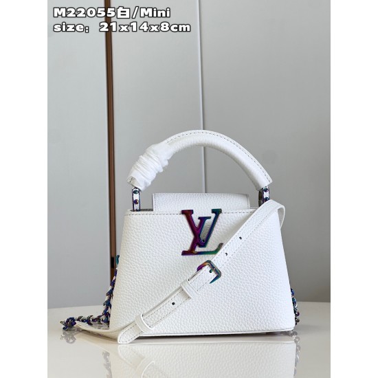 LV Capucines Mini   Size: 21 x 14 x 8 CM