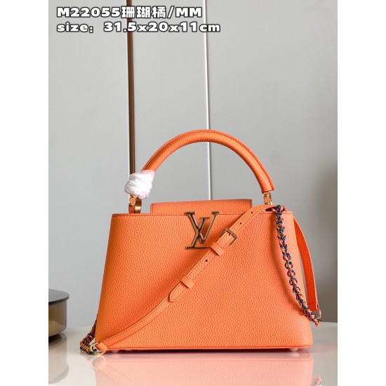 LV Capucines GM   Size: 31.5 X 20 X 11CM