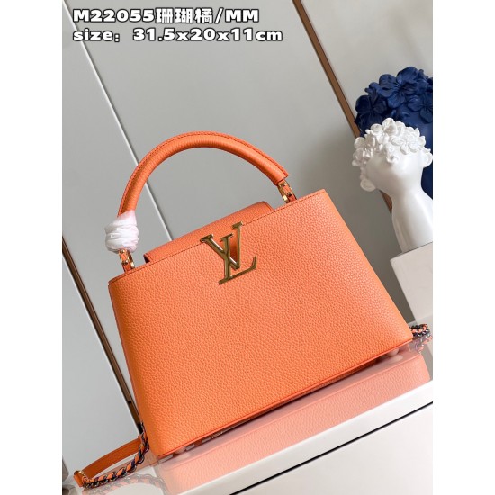 LV Capucines GM   Size: 31.5 X 20 X 11CM