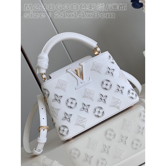 LV Capucines Mini   Size: 21 x 14 x 8 CM