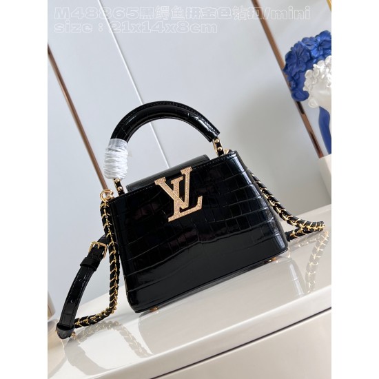 LV Capucines Mini   Size: 21 x 14 x 8 CM