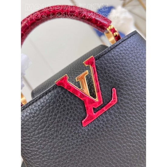 LV Capucines Mini   Size: 21 x 14 x 8 CM