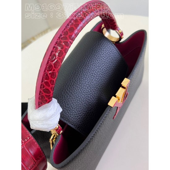 LV Capucines GM   Size: 31.5 X 20 X 11CM