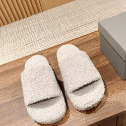 Balenciaga fuzzy slippers