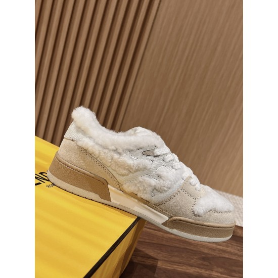 Fendi Match Wool Sneakers