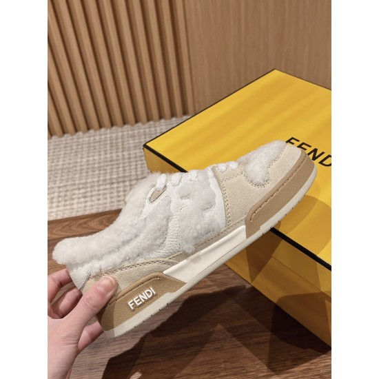 Fendi Match Wool Sneakers