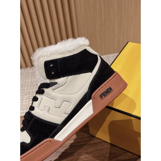 Fendi Match Wool Sneakers