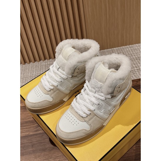 Fendi Match Wool Sneakers