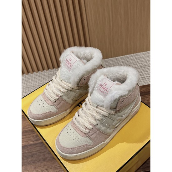 Fendi Match Wool Sneakers