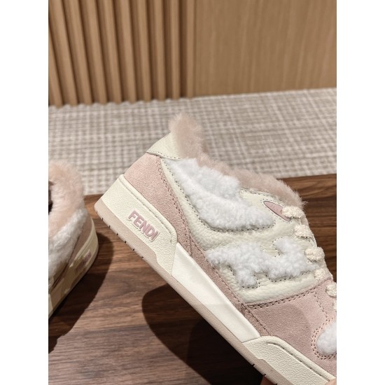 Fendi Match Wool Sneakers