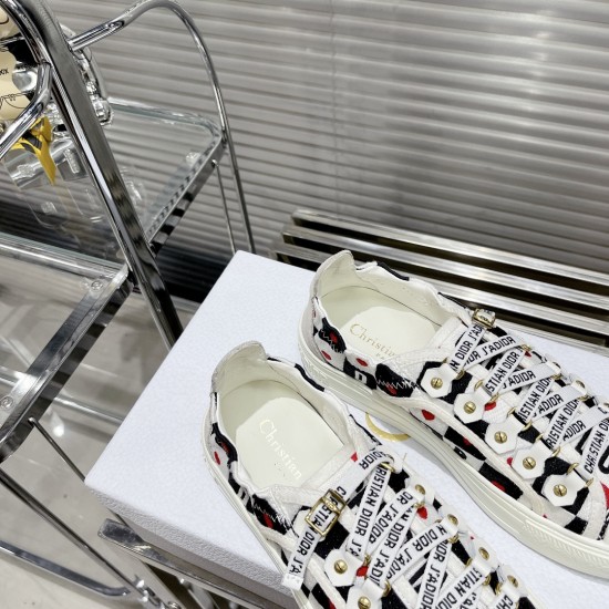 Dior Walkn Embroidered Sneakers