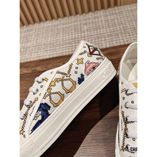 Dior Walkn Embroidered Sneakers