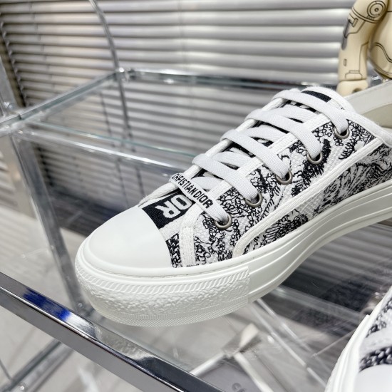 Dior Walkn Embroidered Sneakers