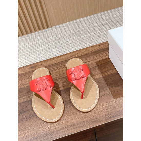 CELINE Clip Toe Flip Flops 