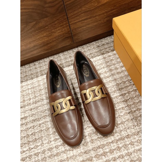 Tods Thick Sole Chunky Heeled Loafers