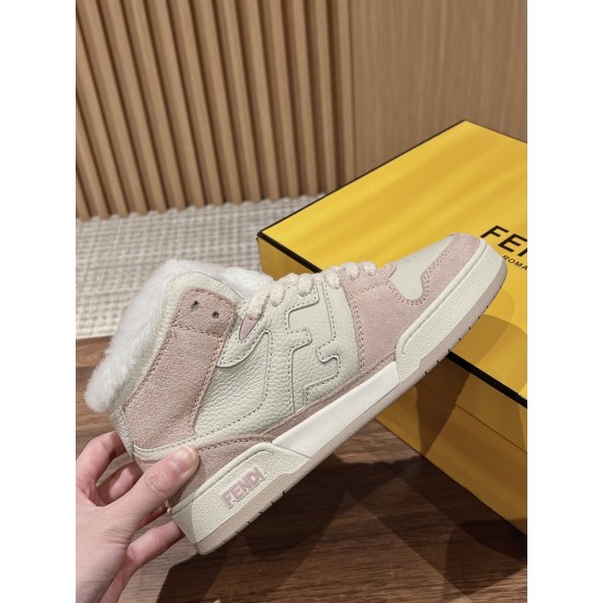 Fendi Match Wool Sneakers