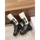 Dior Imported Calfskin Motorcycle Boots