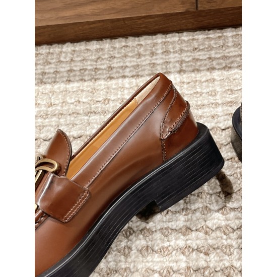 Tods Thick Sole Chunky Heeled Loafers