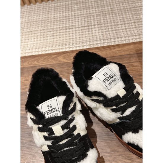 Fendi Match Wool Sneakers