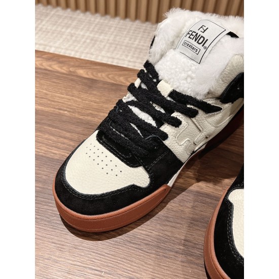 Fendi Match Wool Sneakers