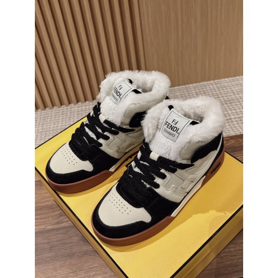 Fendi Match Wool Sneakers