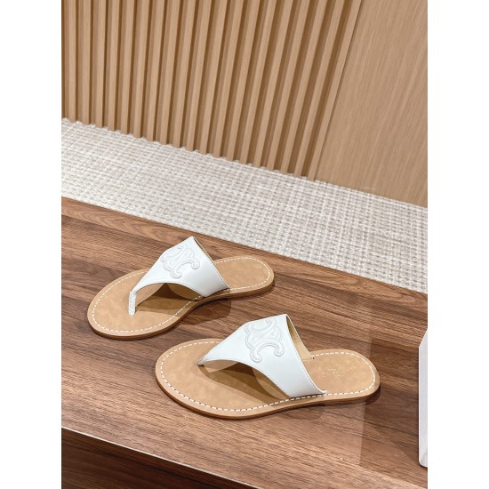 CELINE Clip Toe Flip Flops 