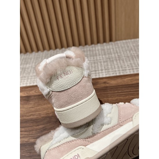 Fendi Match Wool Sneakers