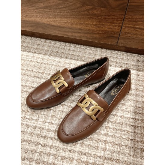 Tods Thick Sole Chunky Heeled Loafers