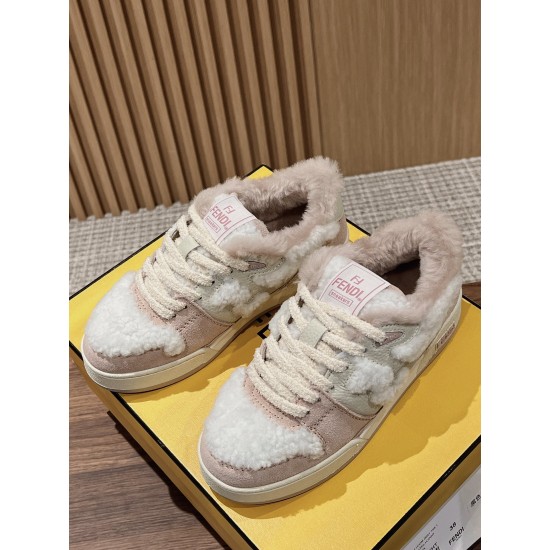 Fendi Match Wool Sneakers