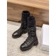 Dior Imported Calfskin Motorcycle Boots