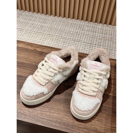 Fendi Match Wool Sneakers