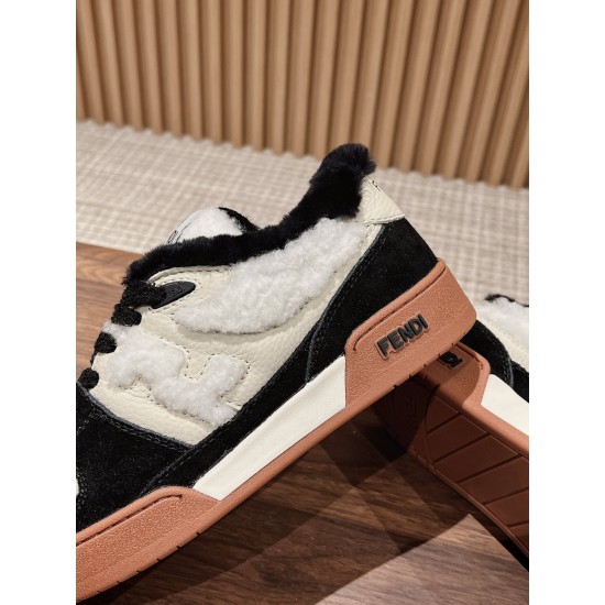 Fendi Match Wool Sneakers