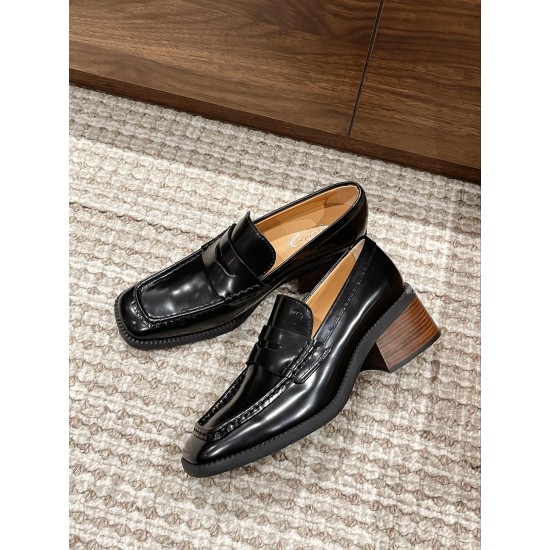 Tods Thick Sole Chunky Heeled Loafers