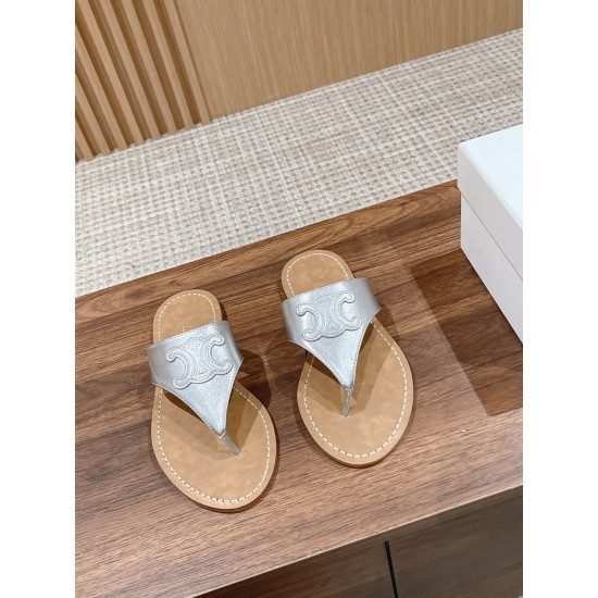 CELINE Clip Toe Flip Flops 