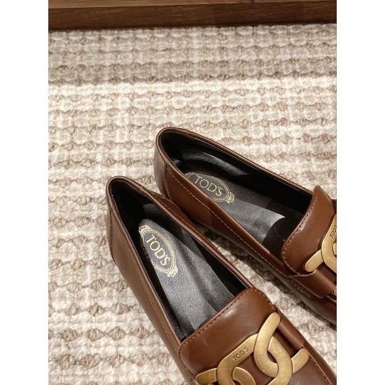 Tods Thick Sole Chunky Heeled Loafers