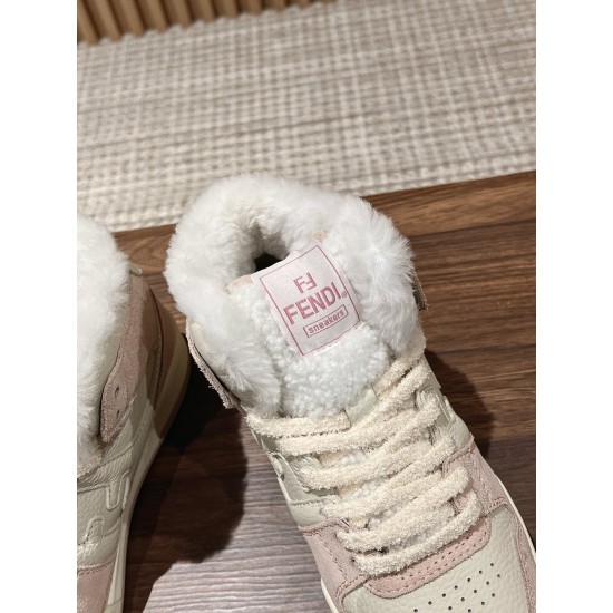 Fendi Match Wool Sneakers