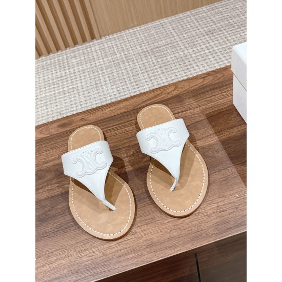 CELINE Clip Toe Flip Flops 