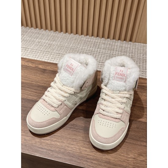 Fendi Match Wool Sneakers