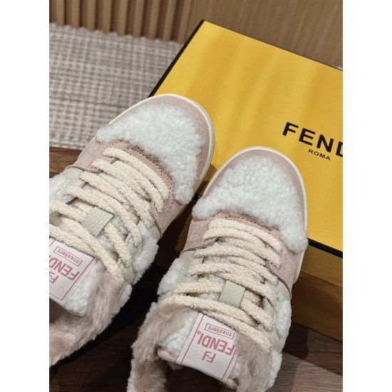 Fendi Match Wool Sneakers