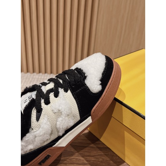 Fendi Match Wool Sneakers