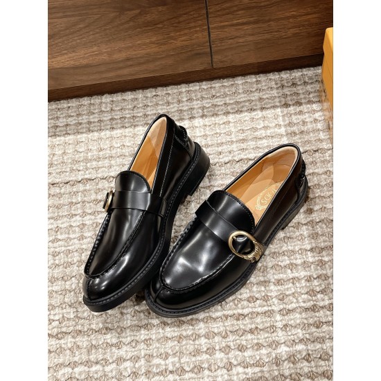 Tods Thick Sole Chunky Heeled Loafers