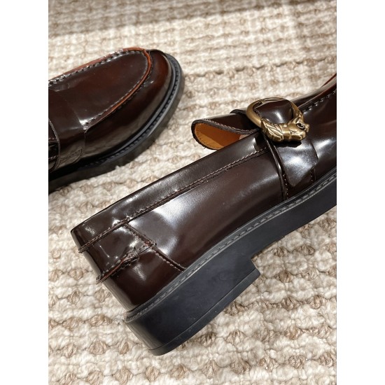 Tods Thick Sole Chunky Heeled Loafers