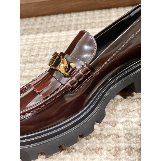 Tods Thick Sole Chunky Heeled Loafers