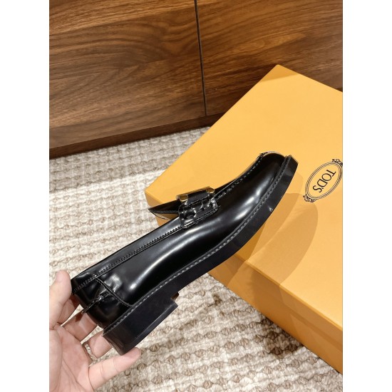 Tods Thick Sole Chunky Heeled Loafers