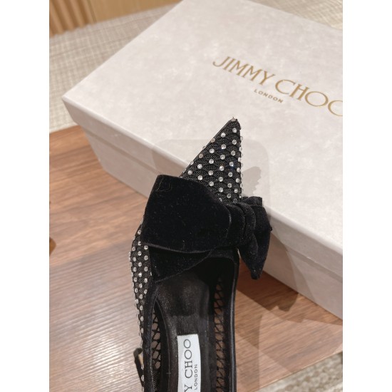 JimmyChoo Crystal Bow High Heels