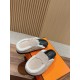 Hermes Wool Half Slippers