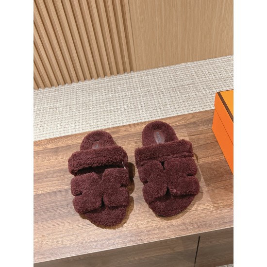 Hermes Chypre wool sandals