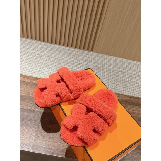 Hermes Chypre wool sandals